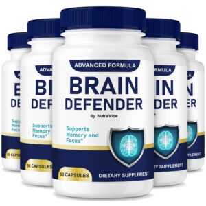 Paquete Brain Defender NutraVibe 300 cápsulas para foco y memoria