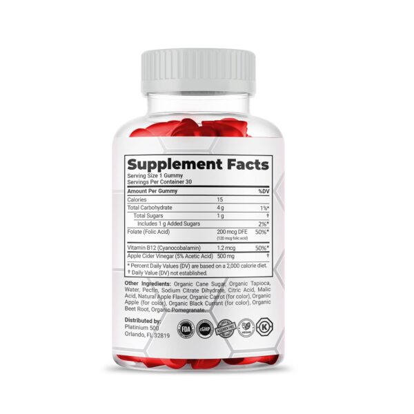 Gomitas veganas Simpli Health Gold Nutra keto y ACV premium