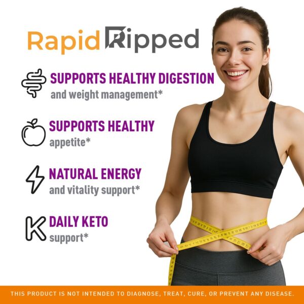 Paquete gomitas Rapid Ripped Keto ACV 60 unidades