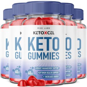 Gomitas KetoXcel ACV para pérdida de peso avanzada paquete frontal