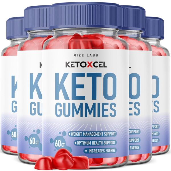 Gomitas KetoXcel ACV para pérdida de peso avanzada paquete frontal