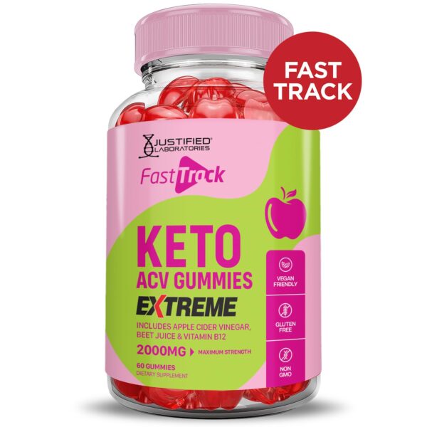 Paquete de gomitas Fast Track Keto ACV con B12 y betabel