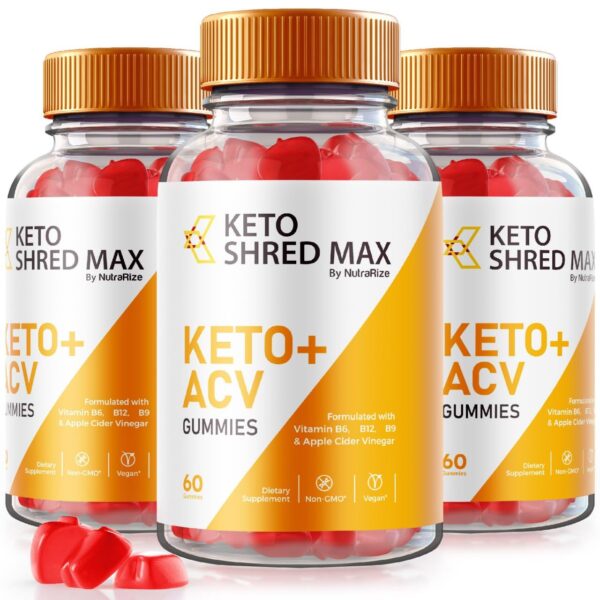 Gomitas Keto Shred Max NutraRize paquete de 3 para pérdida peso