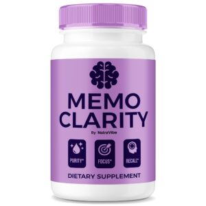 Botella Memo Clarity NutraVibe frontal