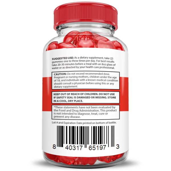 Envase gomitas Rapid Lean Keto ACV con ingredientes naturales