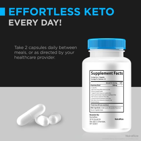 Cápsulas naturales LavaSlim apoyo cetogénico