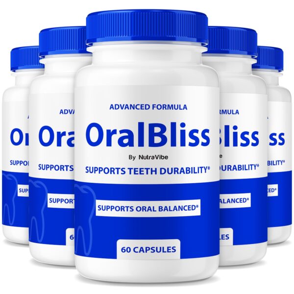 NutraVibe OralBliss paquete de cápsulas para cuidado dental y encías