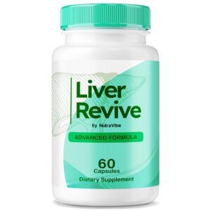Frasco de cápsulas Liver Revive para bienestar hepático