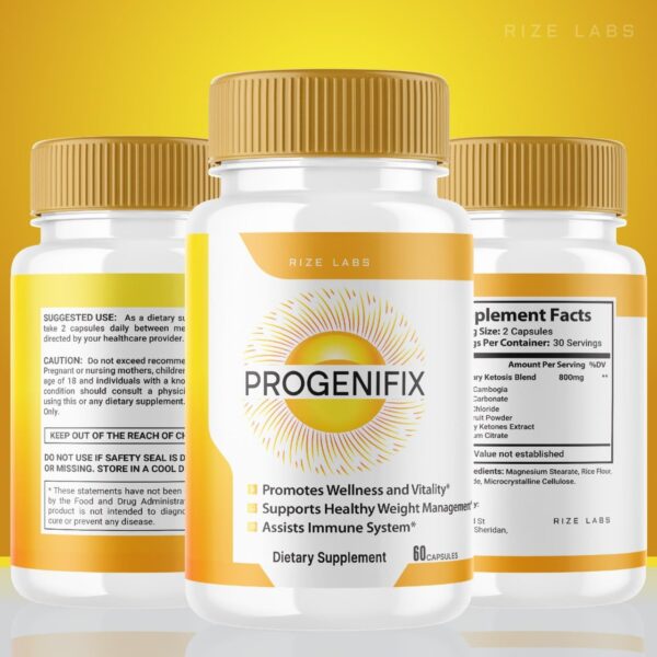 Paquete doble Progenifix rize labs suplemento pérdida peso
