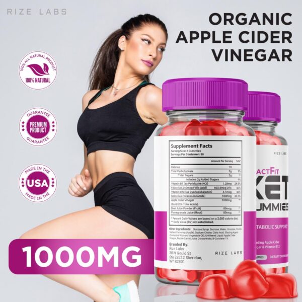 Gomitas para pérdida de peso y control de apetito ExactFit Keto ACV