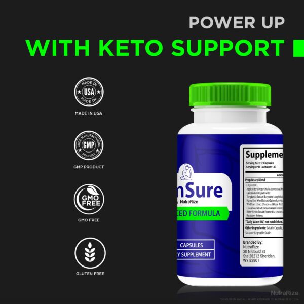 Suplemento Slim Sure cápsulas naturales 60 conteo