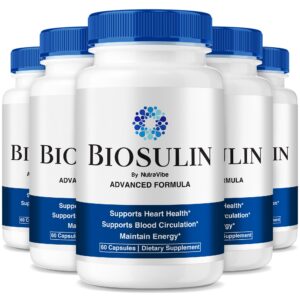 Paquete de 5 Biosulin cápsulas para apoyo diario saludable
