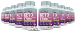 Paquete 10 Ultra Prime Keto ACV Extreme 600 cápsulas