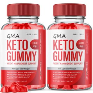 Paquete doble de gomitas keto GMA ACV para pérdida de peso