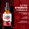 Etiqueta frontal Tadala Drops fórmula avanzada