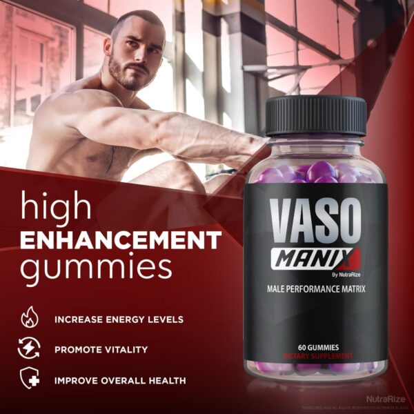 Suplemento VasoManix gominolas naturales para hombres