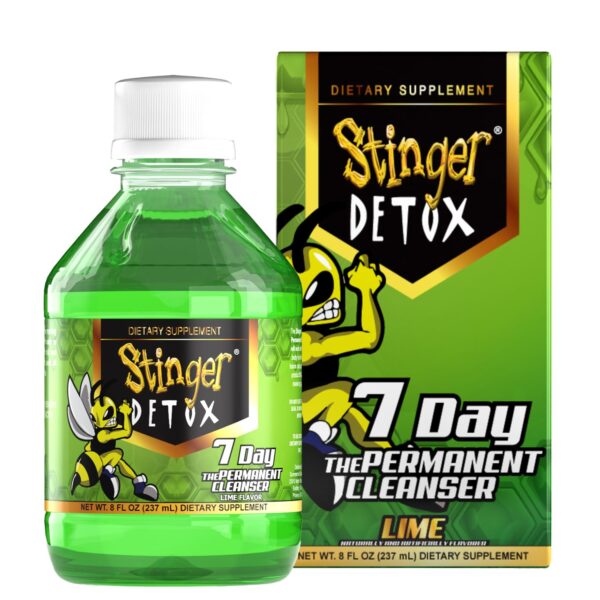 Botella Stinger Detox bebida detox sabor lima
