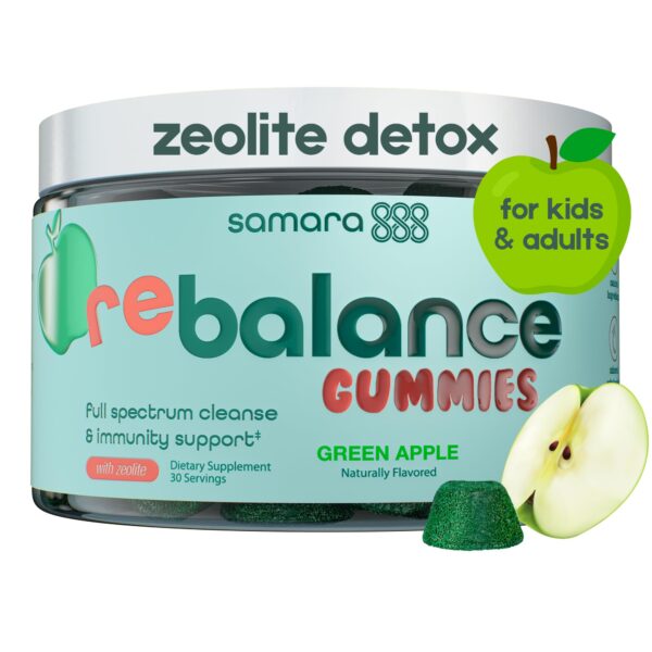 Zeolite Detox gomitas veganas manzana verde 30 cápsulas