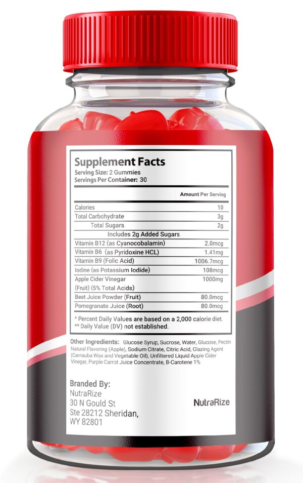 Frente del empaque gominolas ACV Nutranimbus Niche