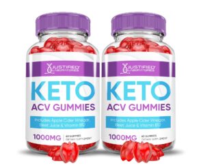 Paquete de 2 Keto ACV Gummies vinagre manzana y granada