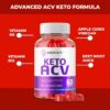 Etiqueta frontal de Keto Biocut gomitas avanzadas con ACV
