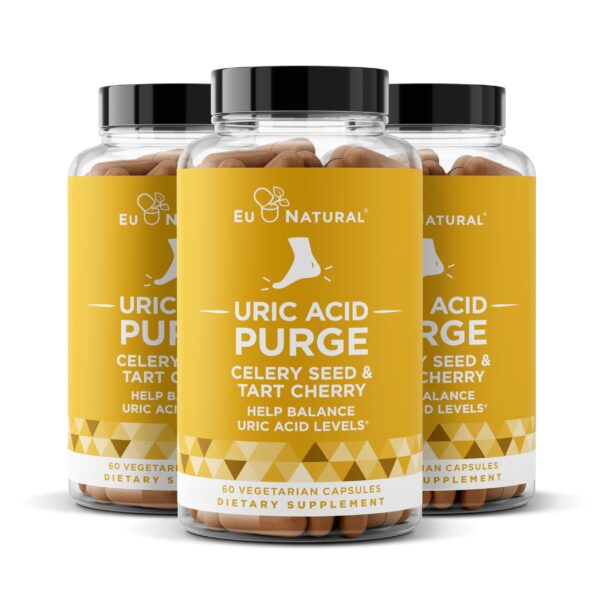 Paquete de 3 suplementos Purge! para detox de ácido úrico