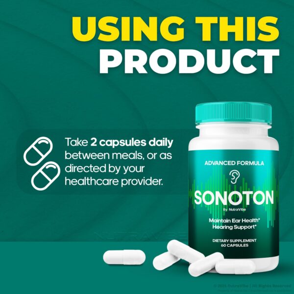 NutraRize Sonoton cápsulas para salud auditiva y bienestar