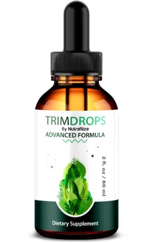 Botella NutraRize Trim Drops líquido fórmula natural 30 porciones