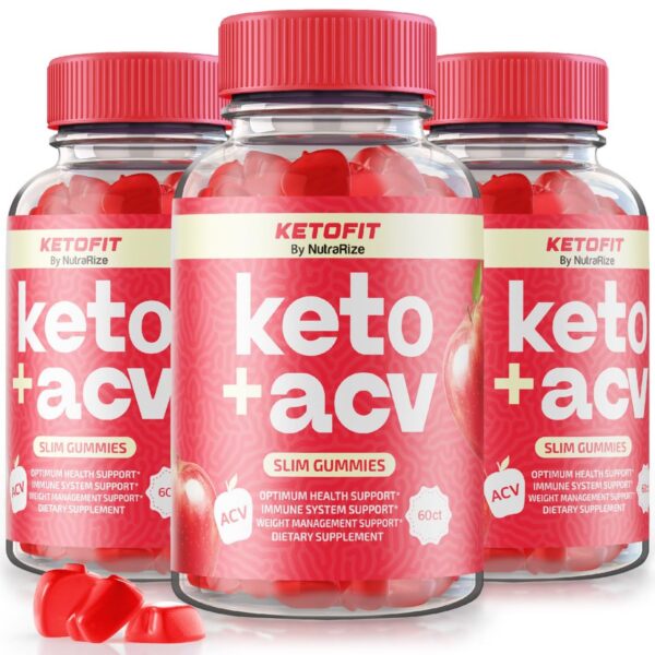 Gomitas Ketofit Keto ACV paquete 3 para pérdida de peso avanzada