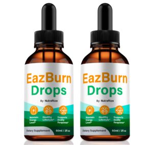 Botellas NutraRize EazBurn gotas fórmula natural 2 pack