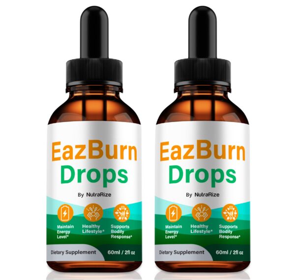 Botellas NutraRize EazBurn gotas fórmula natural 2 pack