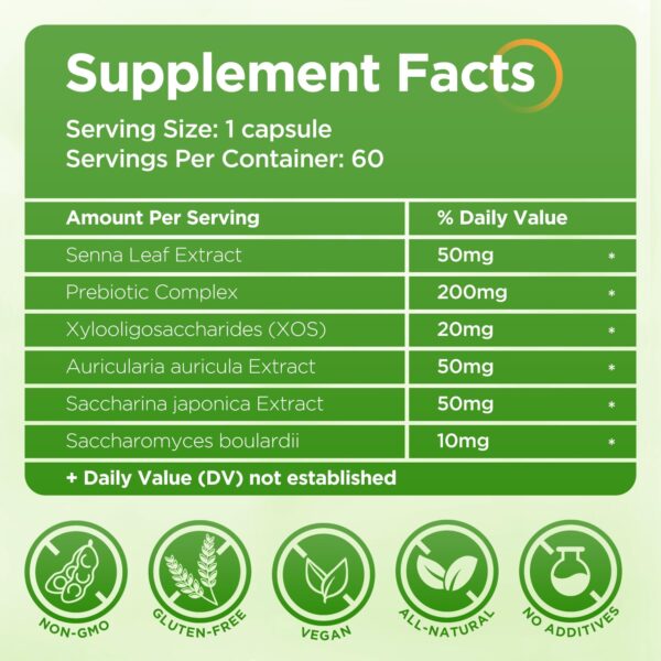 Cápsulas veganas de Ypower Colon Cleanse Detox