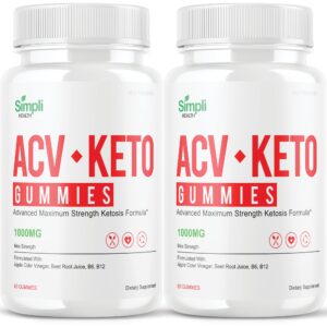 Gomitas Simpli ACV Ketosis pack 120 unidades ideal performance
