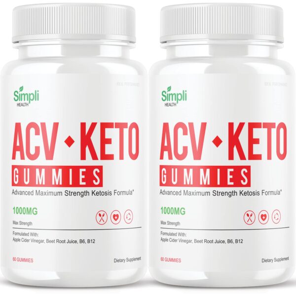 Gomitas Simpli ACV Ketosis pack 120 unidades ideal performance