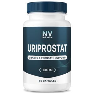 Frasco NutraVibe Uriprostat fórmula diaria para apoyo de la próstata