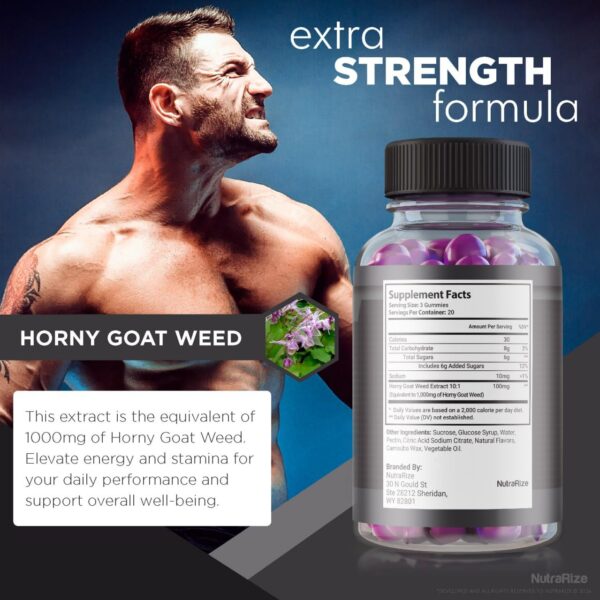 Paquete gomitas Extreme Beast Black suplemento energético masculino