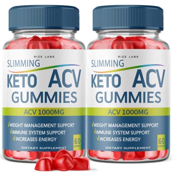 Gomitas Keto ACV rize labs para adelgazar botella frontal