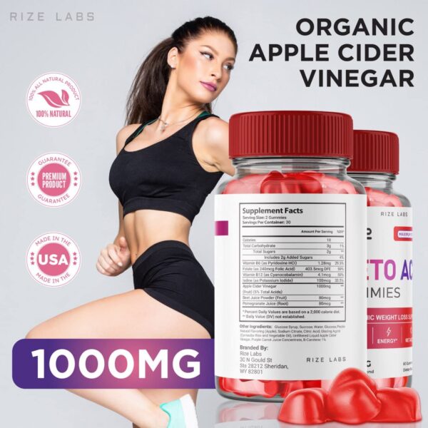 Ace Keto ACV gomitas para apoyo en digestión y energía