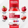 Empaque trasero de Keto Ripped ACV gomitas suplemento