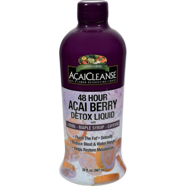 Botella Garden Greens AcaiCleanse detox mora acai 48 horas