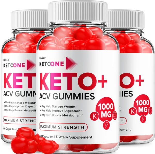 Paquete 3 gomitas Keto One ACV para control de peso
