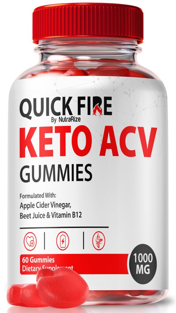 Gomitas QuickFire Keto ACV premium NutraRize frasco
