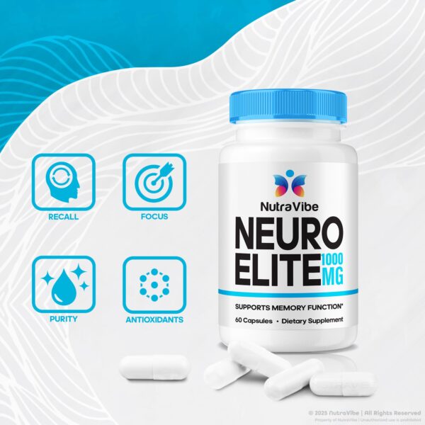 Contenido del frasco Neuro Elite suplemento natural