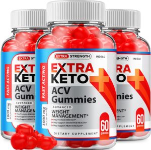 Extra Keto ACV gomitas suplemento dieta cetogénica paquete 3