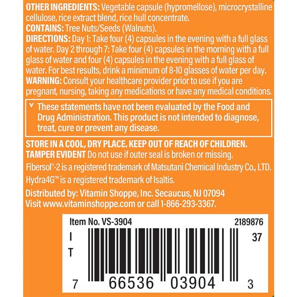 Frasco de limpieza 7 días mostrando cápsulas