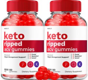 Keto Ripped ACV Gummies paquete doble 120 gomitas control peso