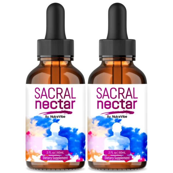 Botellas de gotas Sacral Nectar para bienestar y equilibrio