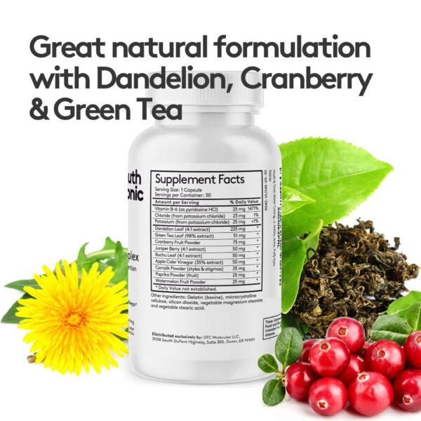 Embalaje Youth & Tonic pastillas diuréticas naturales