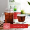 Botella y paquete de té Dr. Zisman ZT Slimming para bienestar