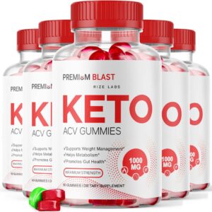 Gomitas Premium Blast Keto ACV rize labs máxima potencia paquete 5